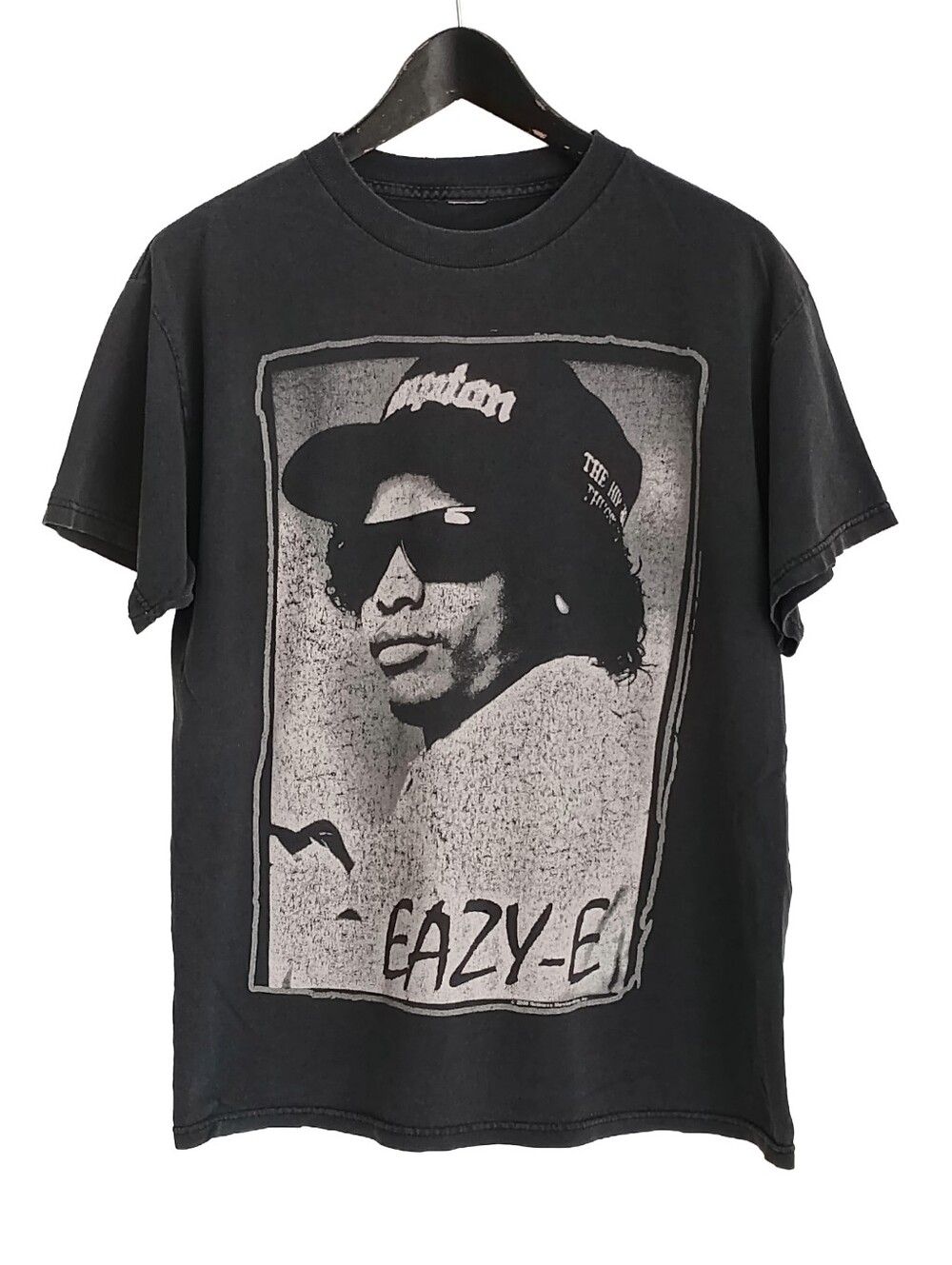 VTG 2006 Eazy E Graphic Tee Black Faded Distressed Hip Hop Shirt 20x25.25 M